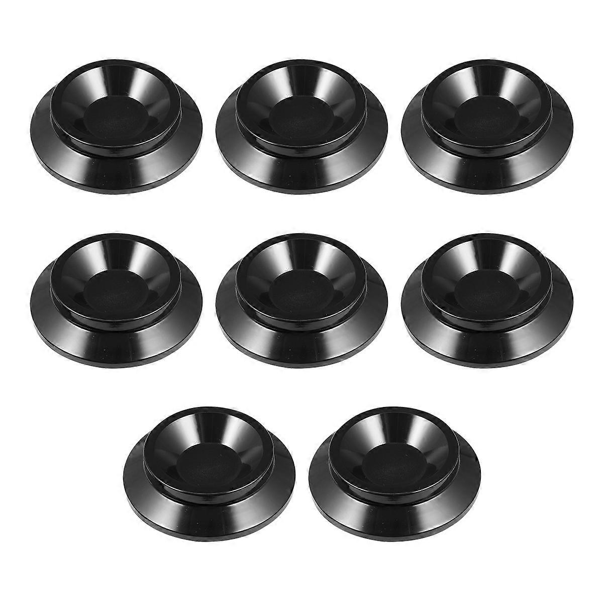 8Pcs AntiSkid Table Feet Covers Chair Leg Protectors for Home Use Black ABS Material