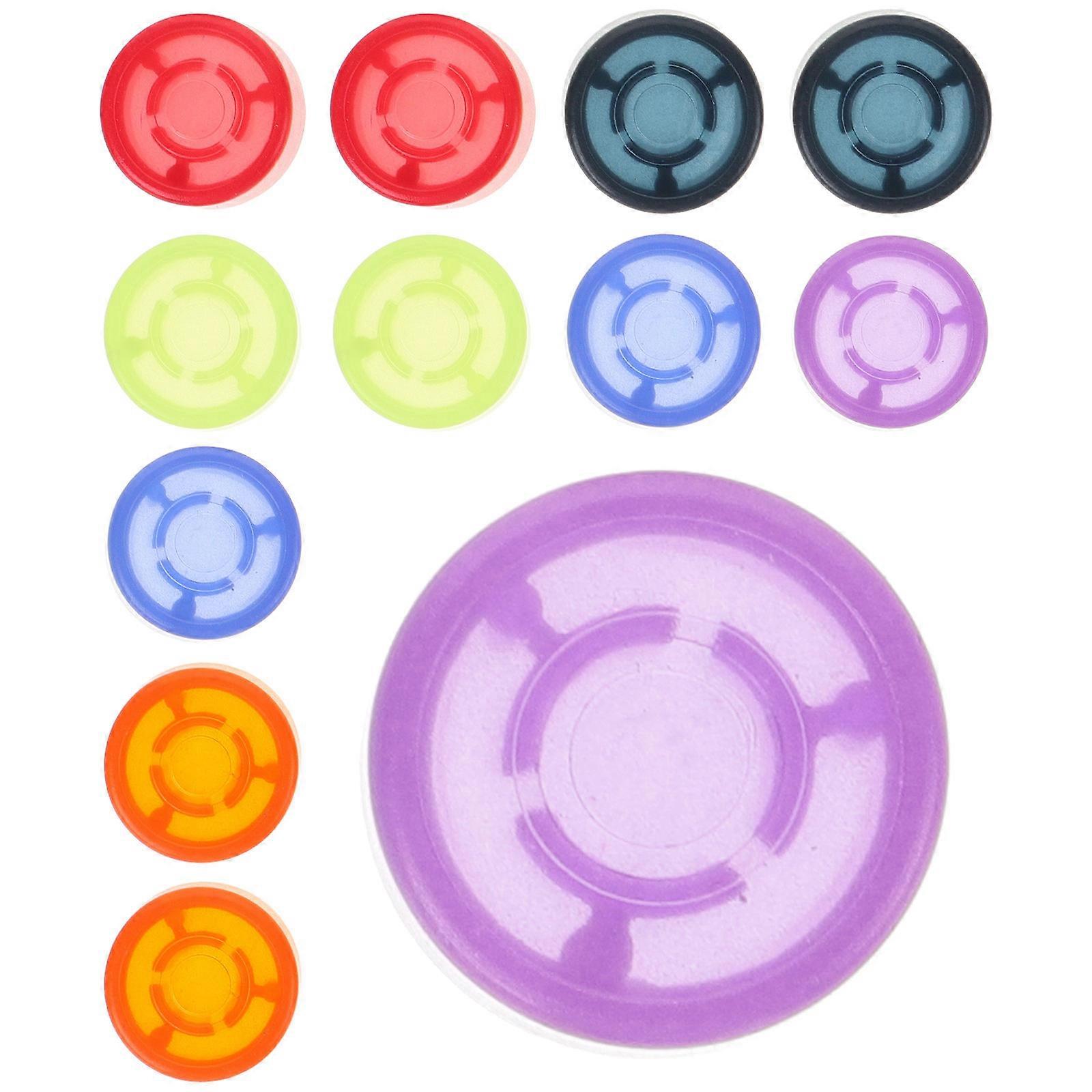 Guitar Pedal Footswitch Toppers 12Pcs For Practice Sessions Assorted Color Improve Stepping Feeling