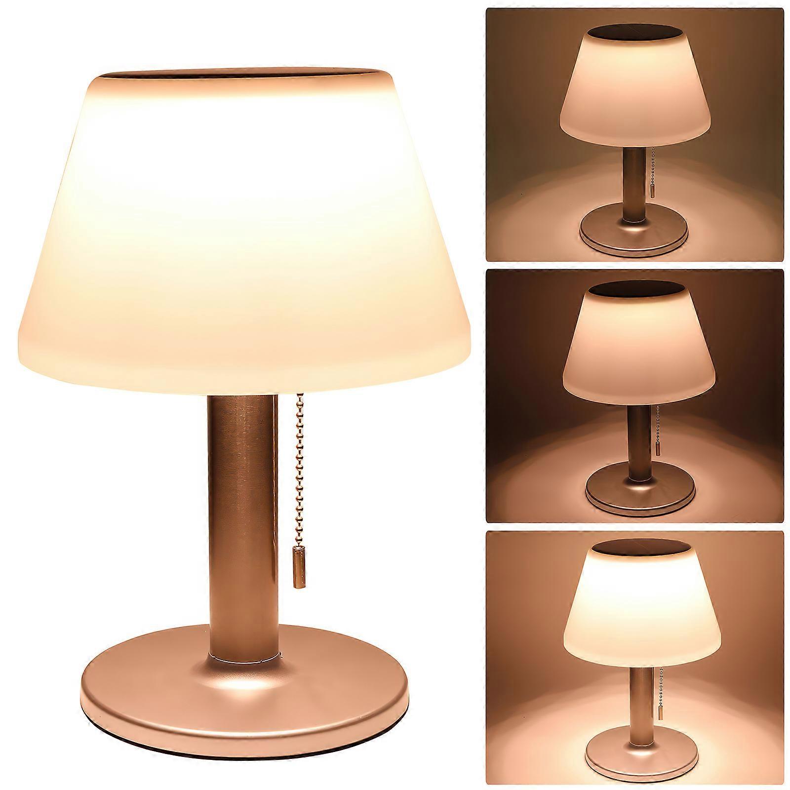 Solar Garden Table Lamp (White)