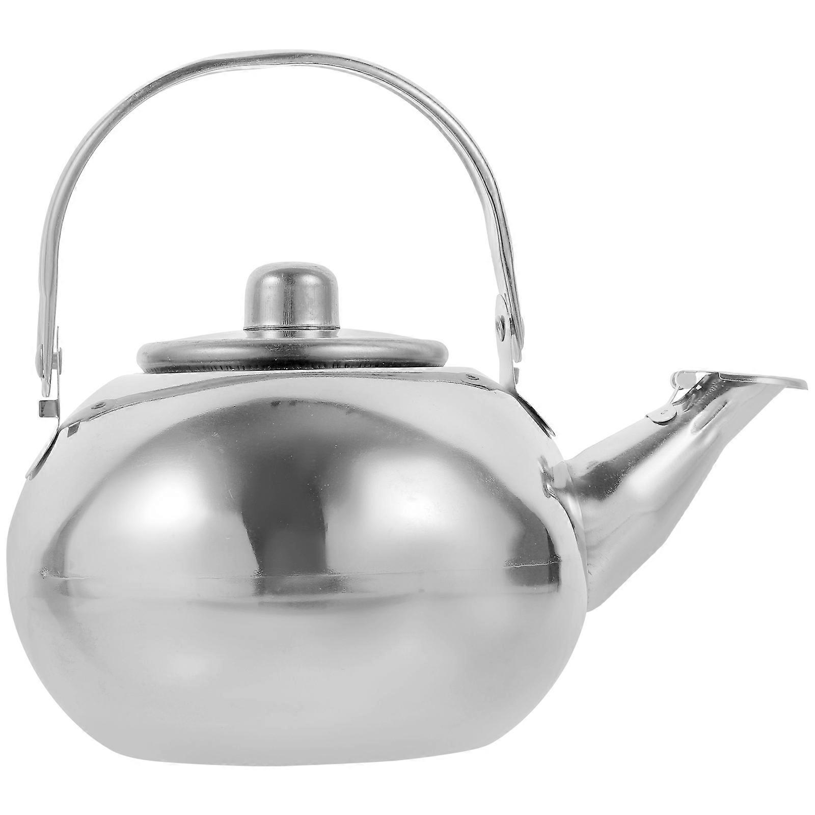 Stainless Steel Stovetop Kettle with Cool Handle for Fast Water Heating and Tea Storage Silver
