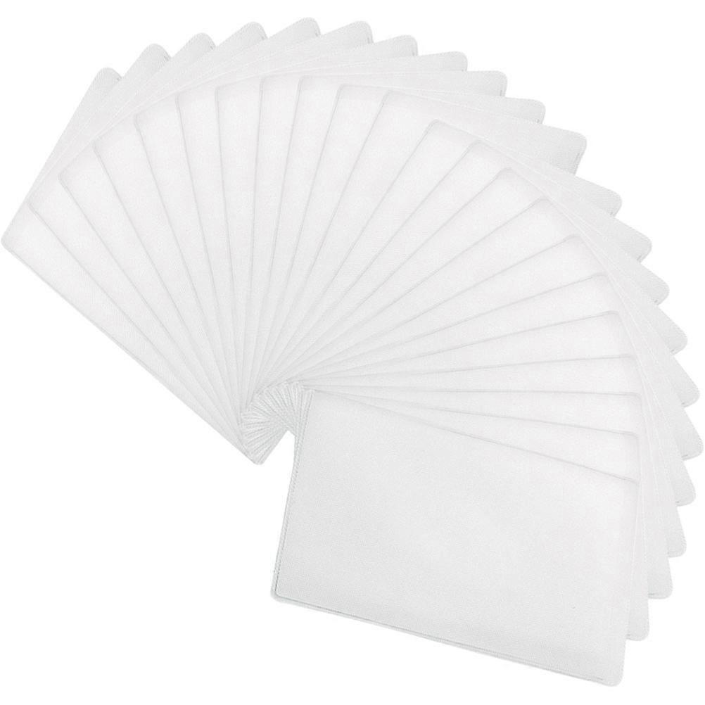 100Pcs Clear PVC Card Protectors Ideal For Storing ID Cards Bank Cards And Suitable For Travel And Daily Use Measuring 9.3X6CM