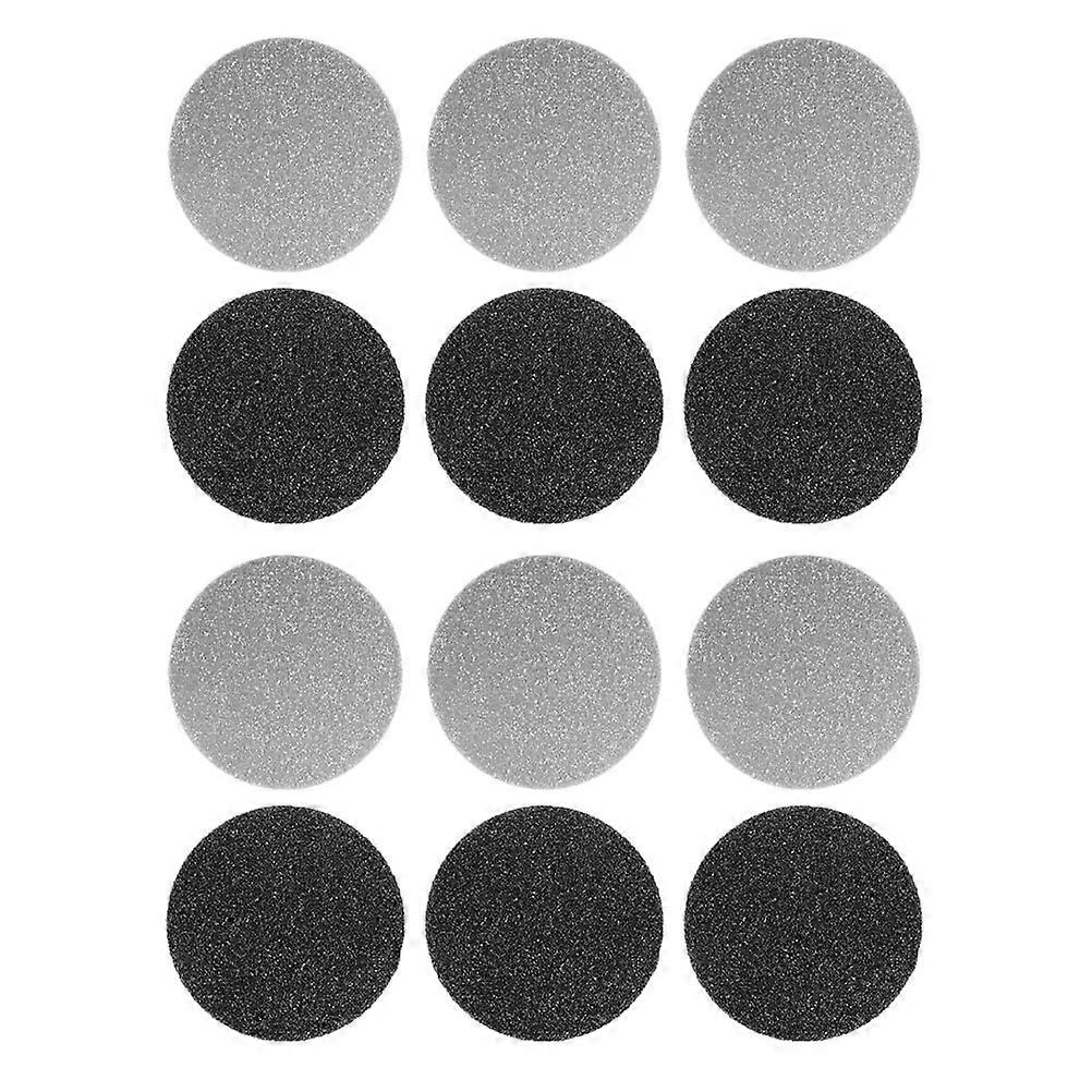 Pedicure Tool Heads for Foot Care Made of Stone Assorted Color for Caring Use at Home 12pcs