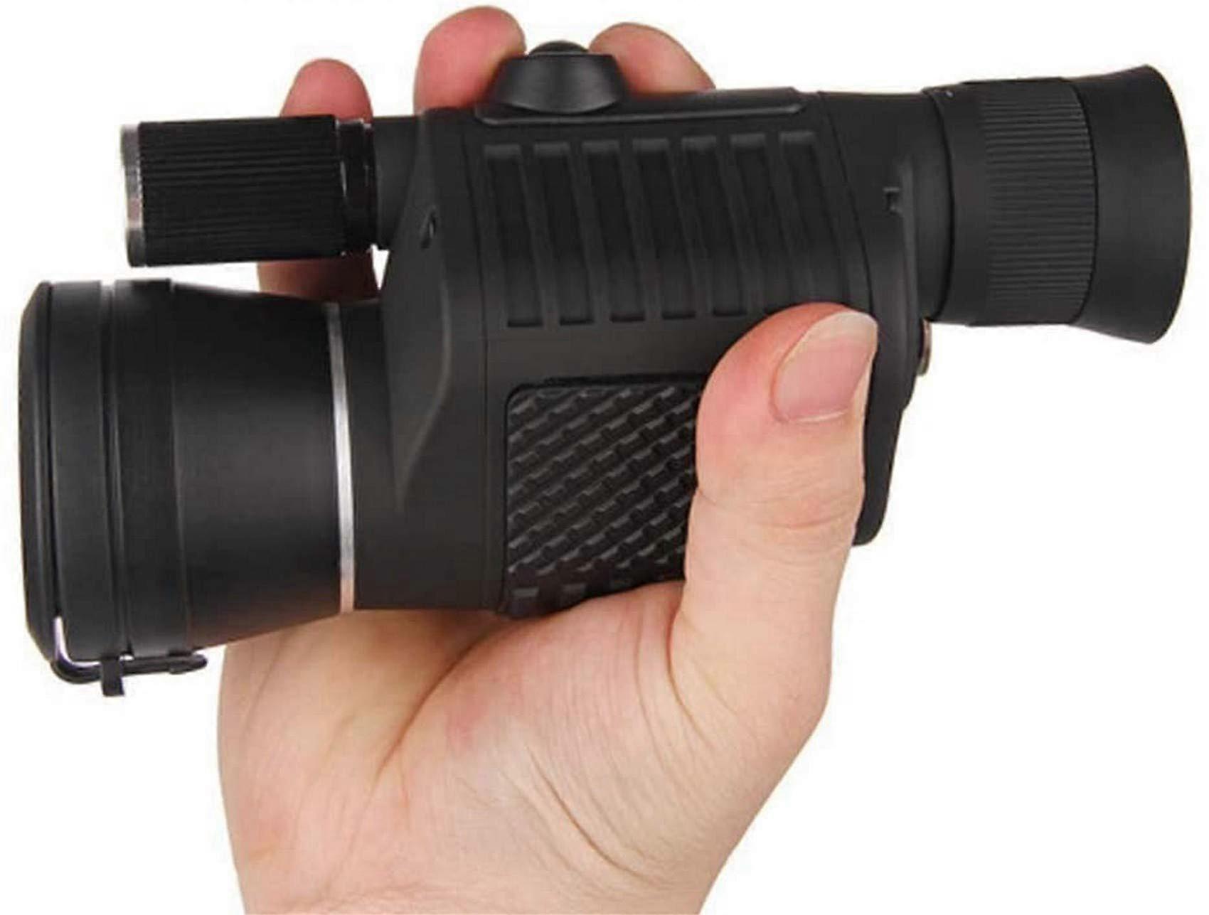 Télescope monoculaire 8x40 HD Éclairage Boussole Mise au point à une main Étanche BAK4 Prisme MFC Objectif Chasse Voyage Camping