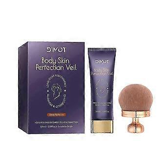Globa Shop Coverage Perfector Com Pincel de Maquiagem À Prova D'Água Resistente à Transferência Base Duradoura Deep Radiance Cover Up Maquiagem Creme