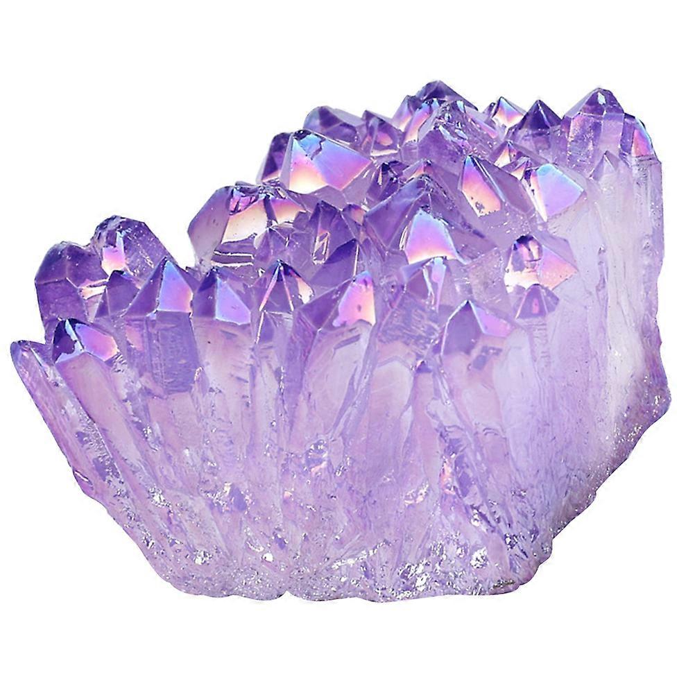 Violet Natural Crystal Stone Ornament for Home Decor Bring New Feeling and Good Mood 7.5x5.5x2.5