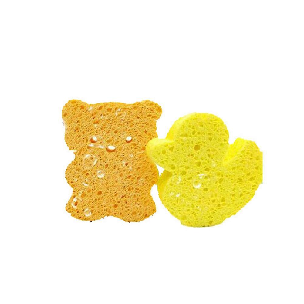 Cartoon Bath Sponge For Kids 9.5 X 6.7 X 2.5cm Soft Comfortable Bathing 1Pack