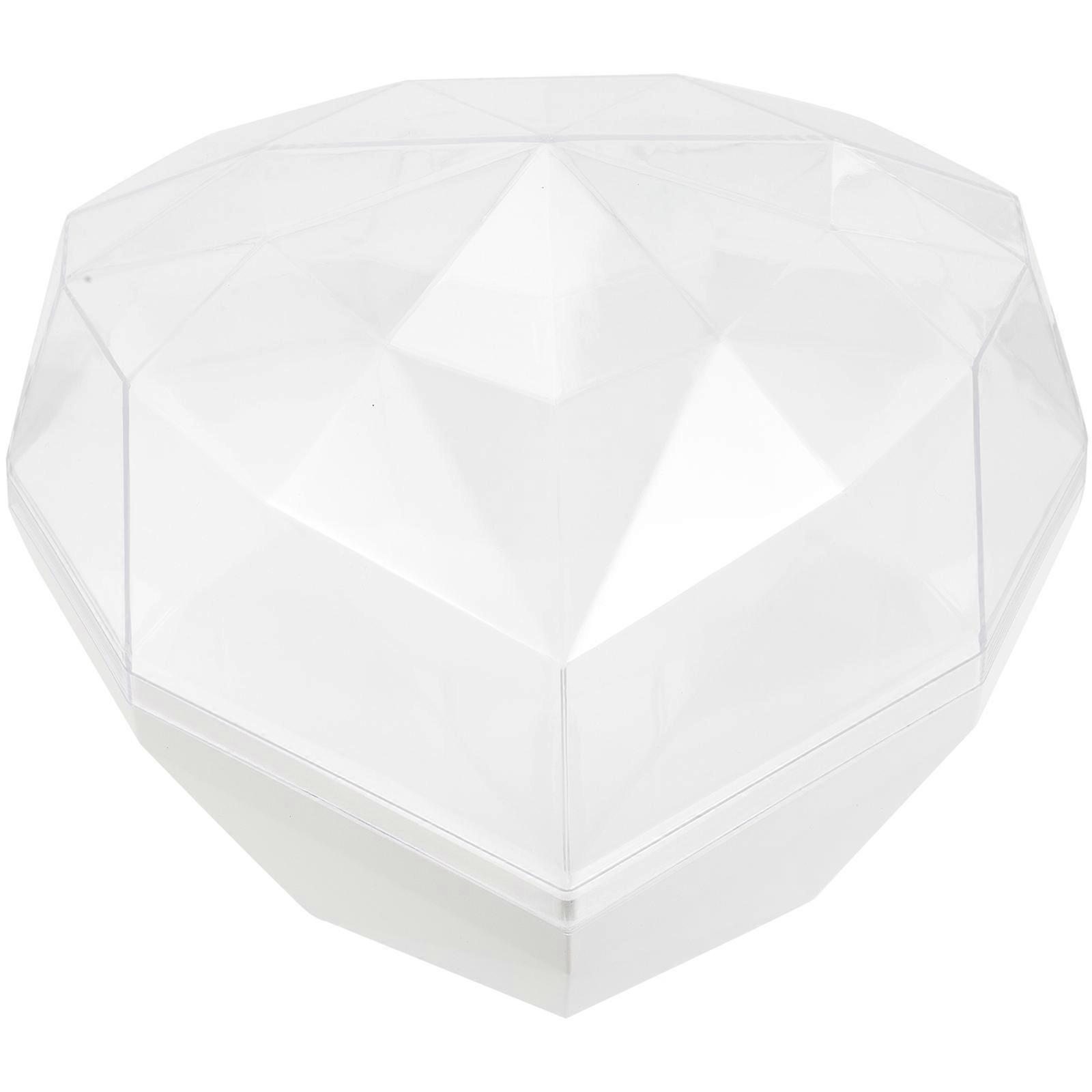 Heart Shaped Acrylic Flower Box for Arrangement and Packaging Transparent Storage Use 5.9x5.9x3.1 Inches