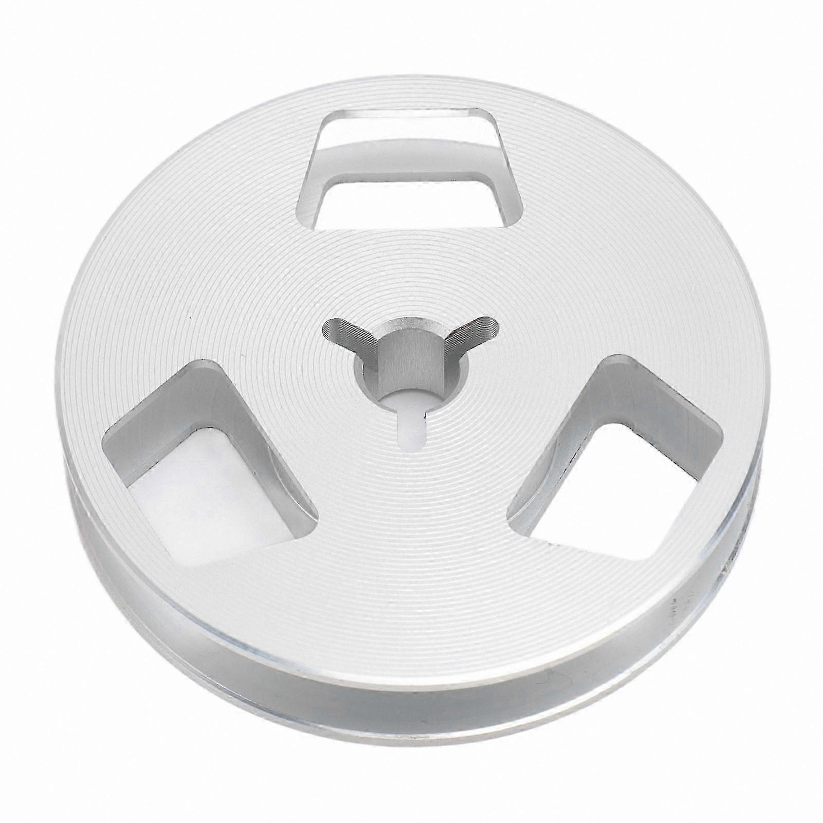 Universal 1/4 Inch Empty Tape Reel with 3 Holes for Open Reel Recording Machines Silver