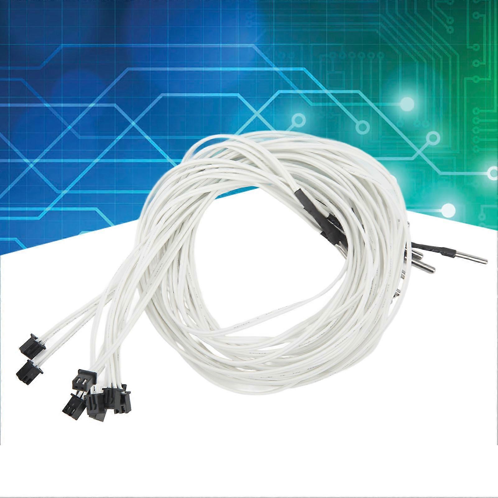 10 Stück Thermistorsensor V2 Upgrade 3950 XH2.54 2 Pin für Ender 3 5 Pro CR6 CR10 3D-Drucker 