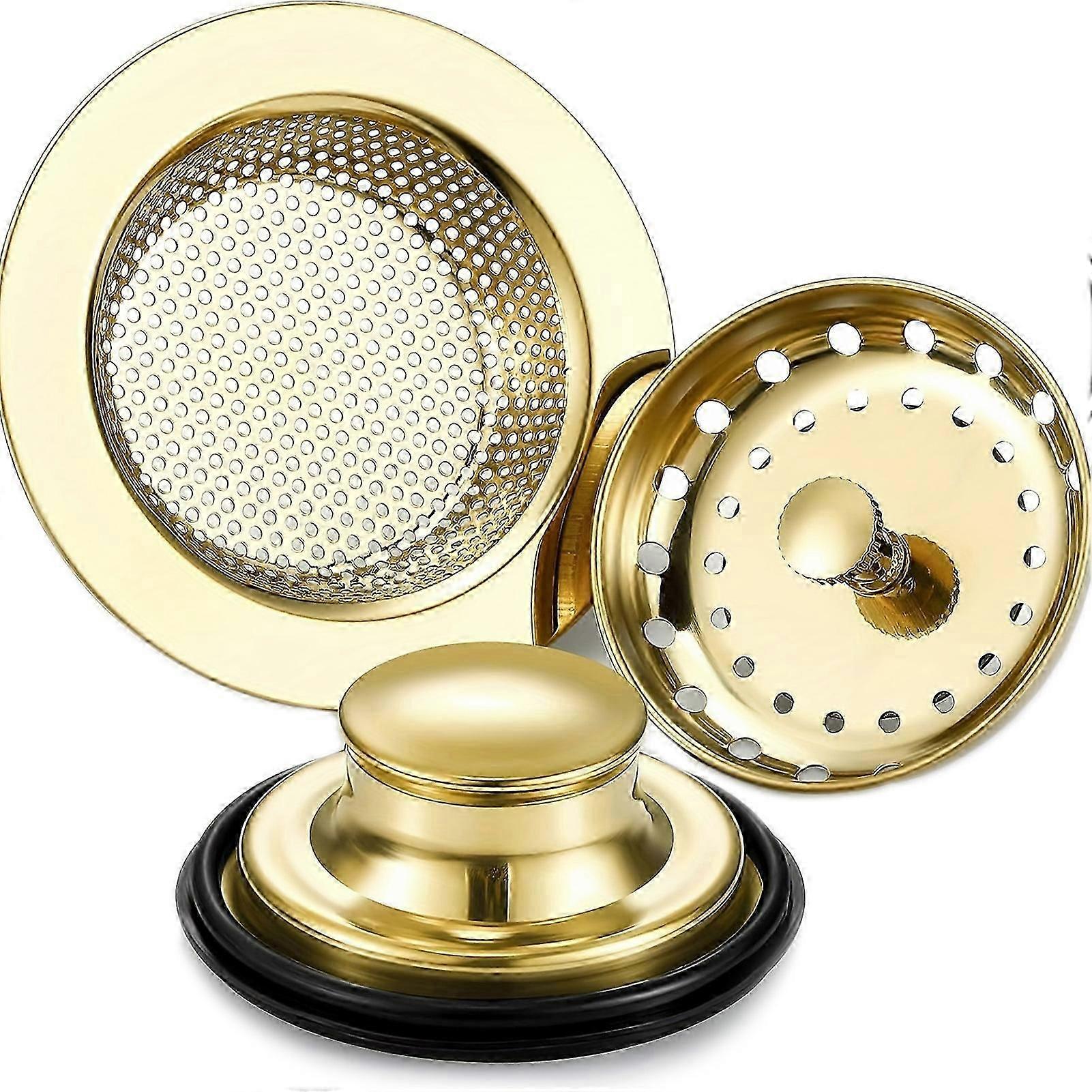 Kitchen Sink Drain Strainer Set with Safe and Durable Material Garbage Disposal