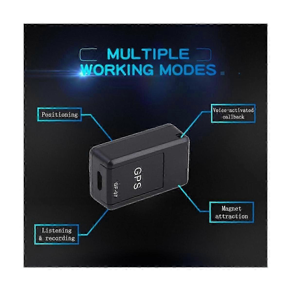 2 Pcs Gf07 Mini Gps Gsm/gprs Car Tracking Locator Device Sound Recording