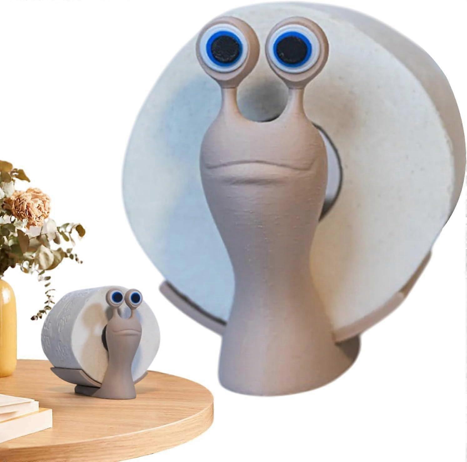 Funny Snail Toilet Paper Holder, 3D Printing Standing for Bathroom
