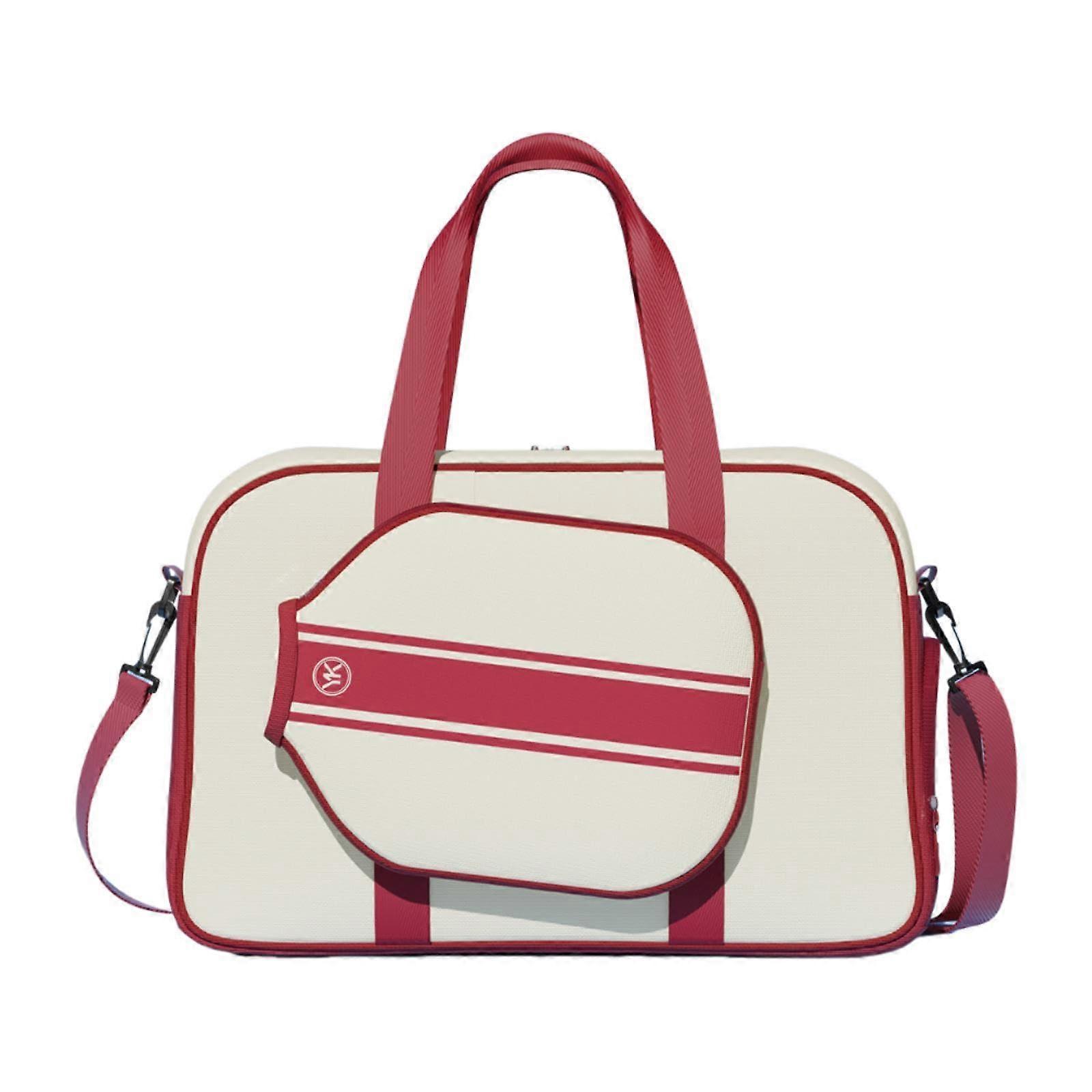 Pickleball Racket Bag with Adjustable Strap, Red