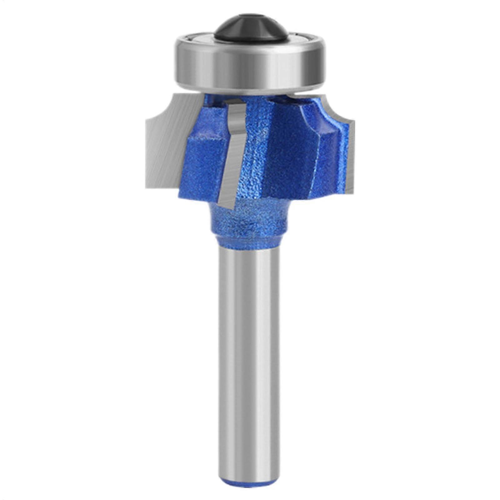 Edge Milling Cutter 4-Tooth Carbide Bit | Woodworking Tool with Bearing Guide for Round Edges and Cabinet Edges