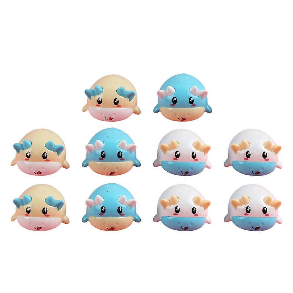 Cartoon Car Vehicle Toy Car-Shaped for Parent-Child Interaction Abs with 10Pcs