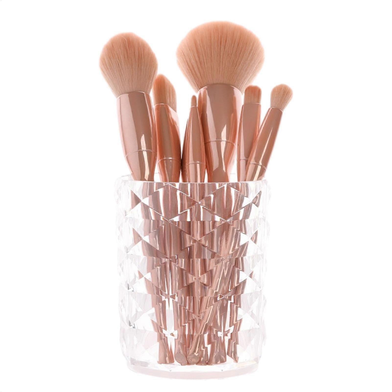 Makeup Cups For Brushes Transparent Pen Holder Dressing Table Makeup Brush Storage Box Luxury Style Exquisite Texture