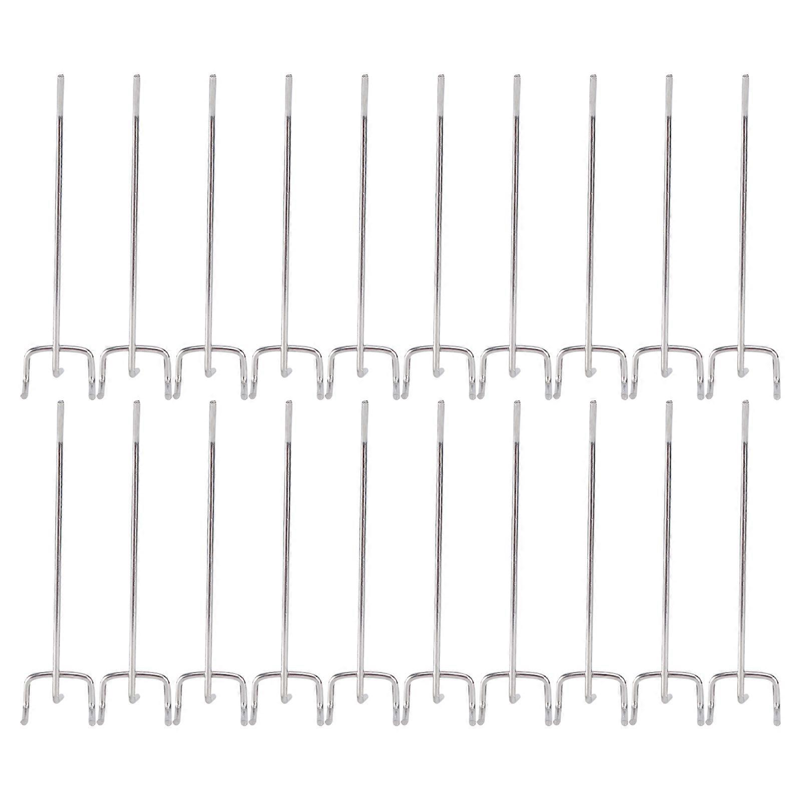 Hole Board Hook Hooks for Pegboards for Home Storage Silver Iron Hanging 50Pack