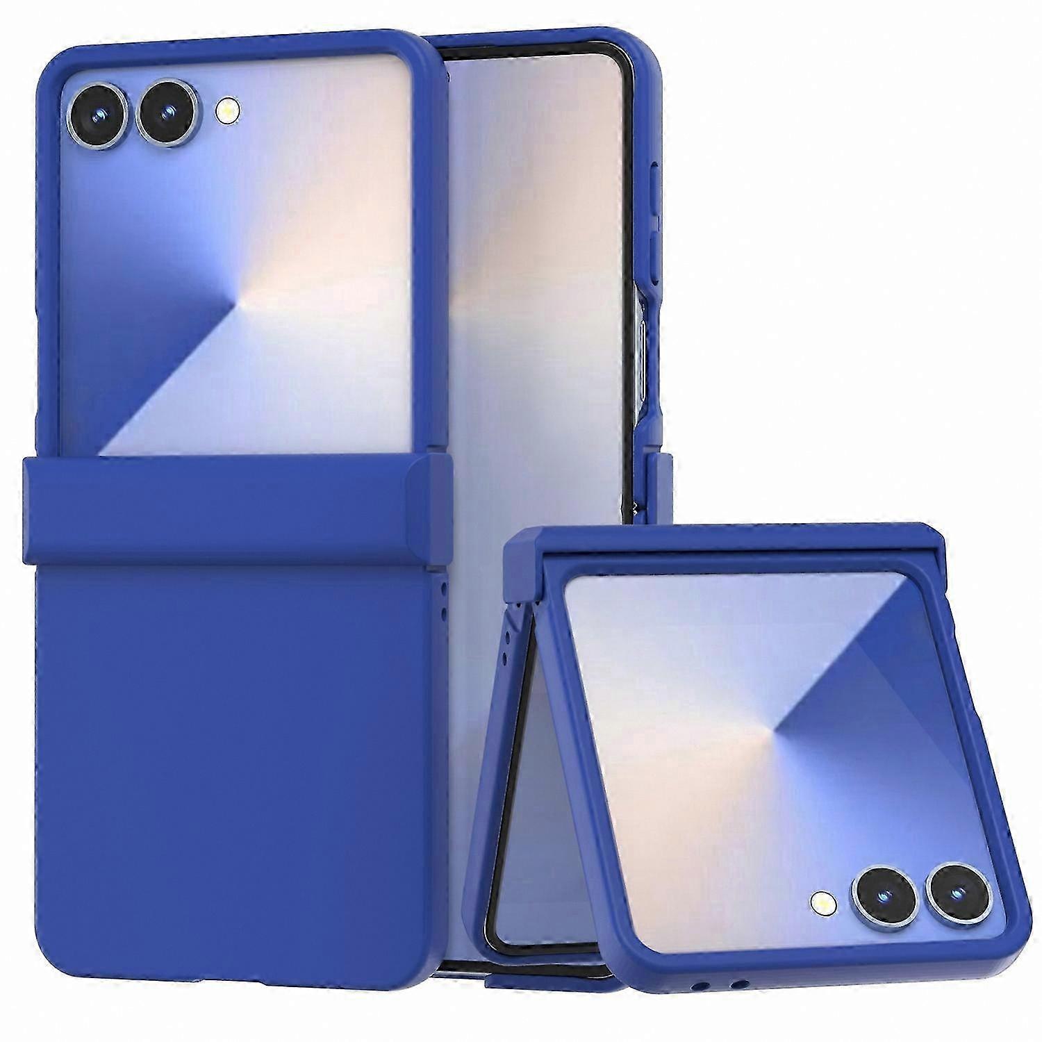 Compatible Protective Case for  Galaxy Z Flip7 5G with Hinge Guard and Skin Texture Design