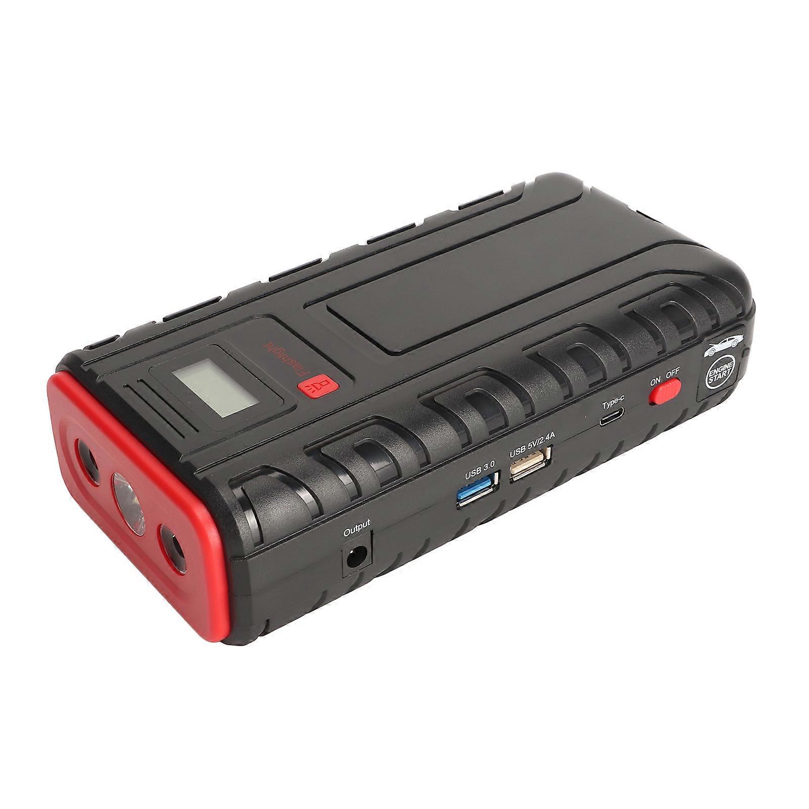Car Jump Starter 12V 3000A 30000mAh Portable Power Pack with LED