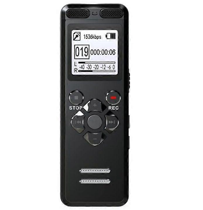 Professional Voice Activated Digital Voice Audio Recorder USB Pen Non-Stop 72hr Recording PCM(Black)