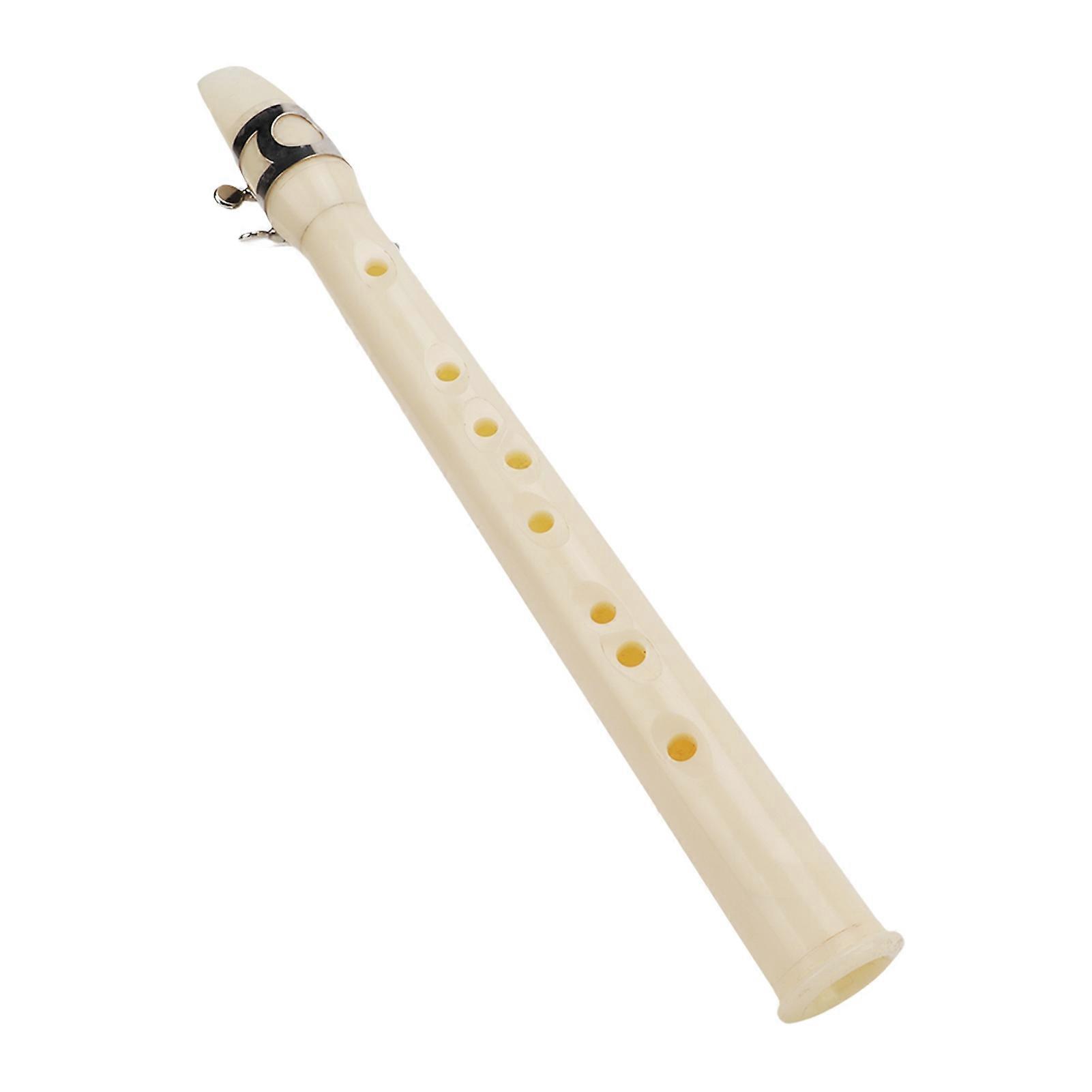 Lommesaksofon Mini Bærbar ABS Hvit Musikkinstrument