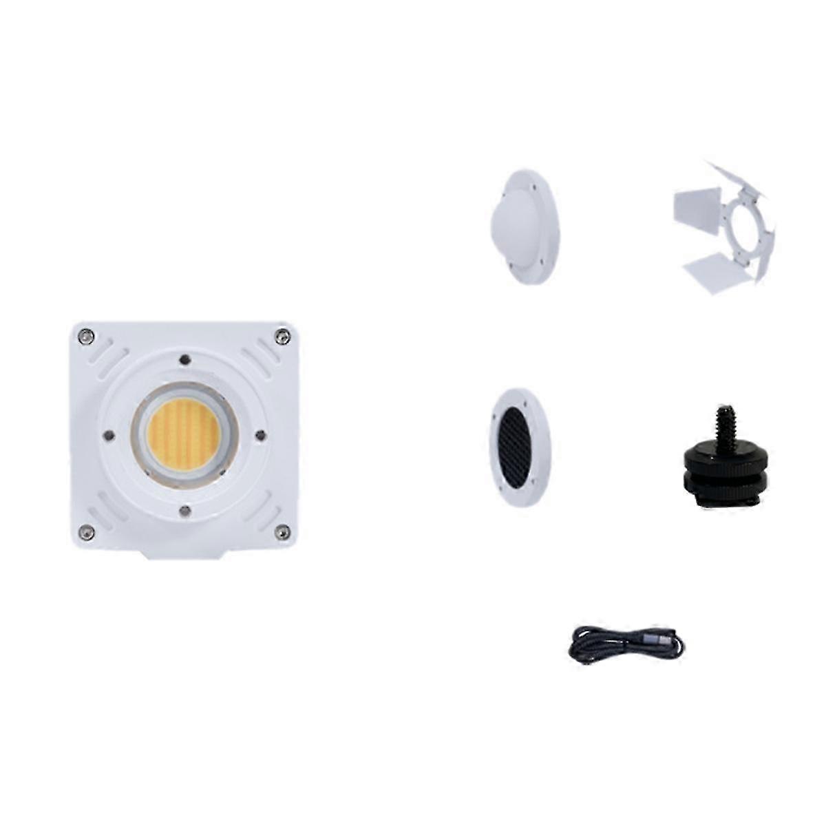 Pocket LED Video Light with Softbox Honeycomb Grid Barndoor, 20W 2700K-6500K Range for Photography & Video, 12FX