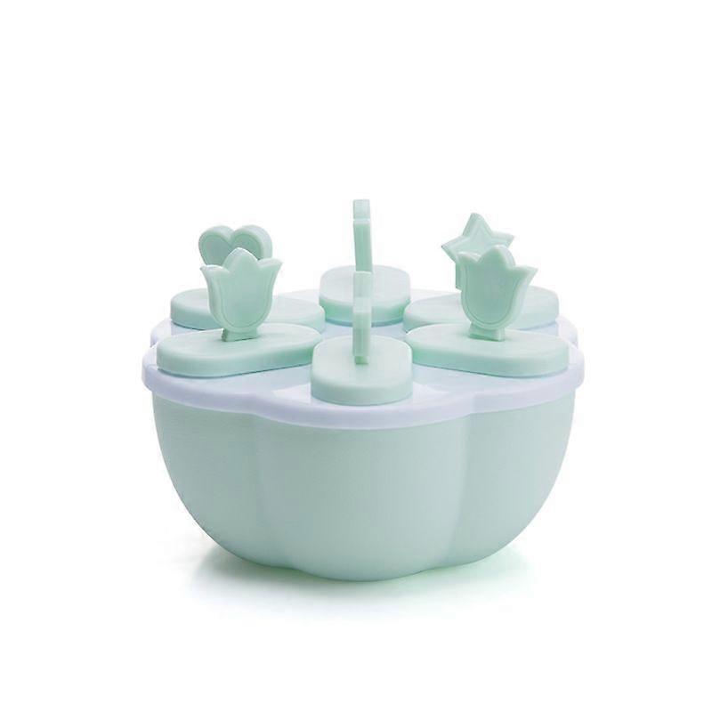 Grid Round Popsicle Mold Freezing Tray Ice Cream Maker Yogurt DIY Mold Reusable