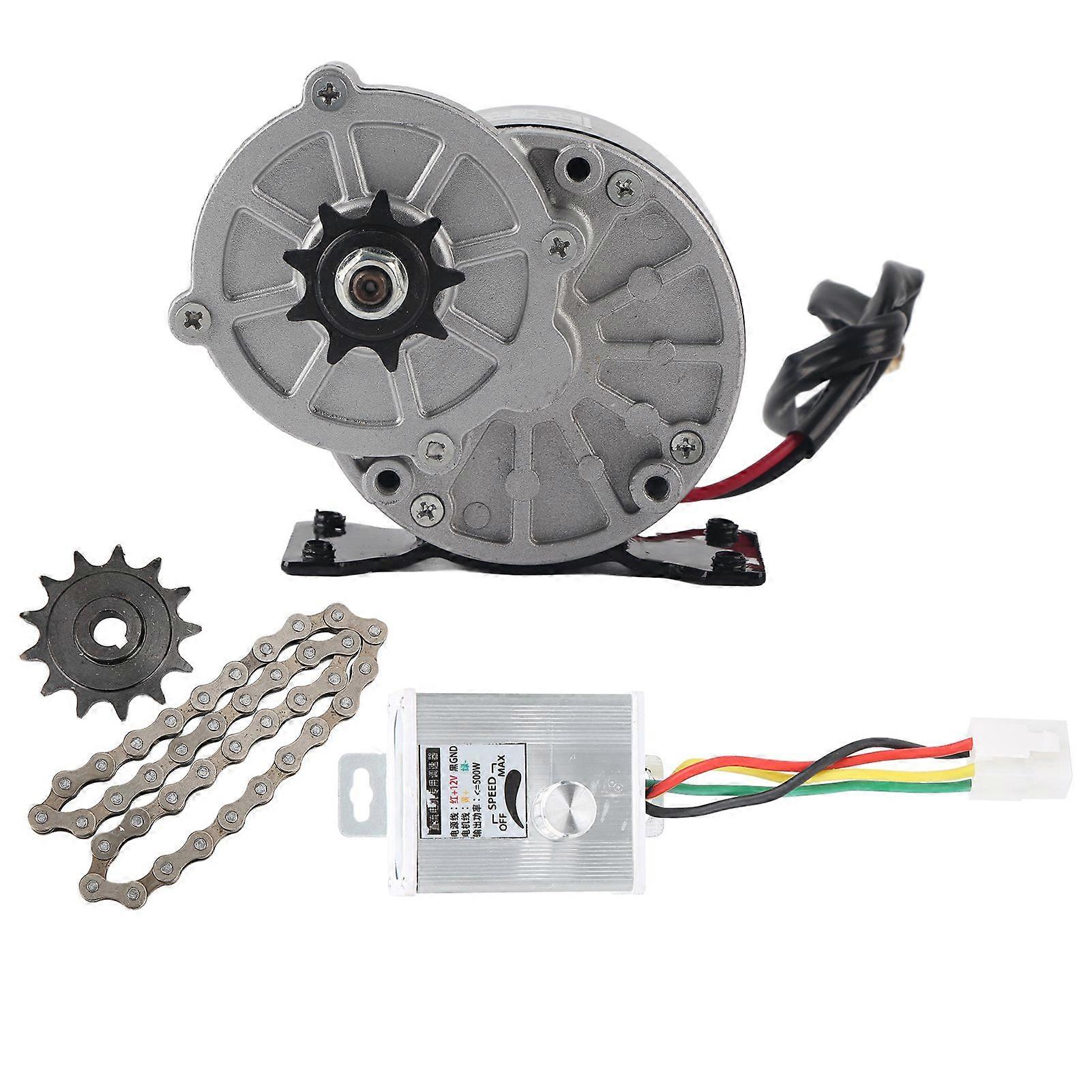 12V 250W DC Eletrical Motor Speed Controller Chain Wheel Gear Popcorn Machine Conversion Kit