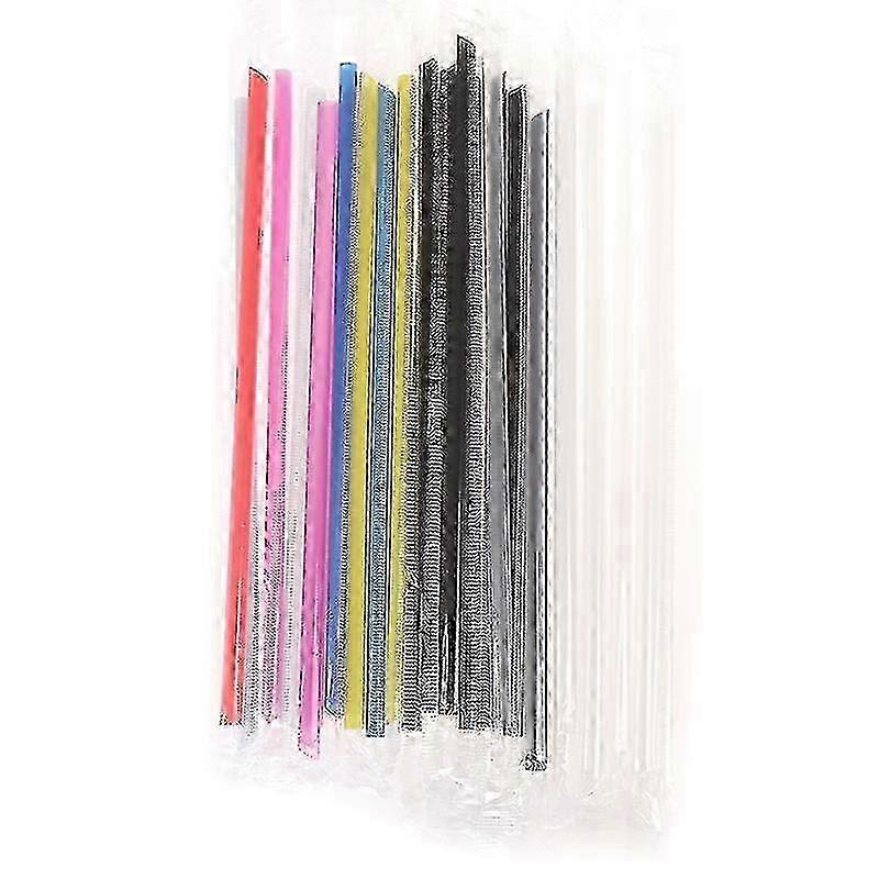 100 pezzi di cannucce in plastica PP confezionate singolarmente trasparenti per forniture per feste