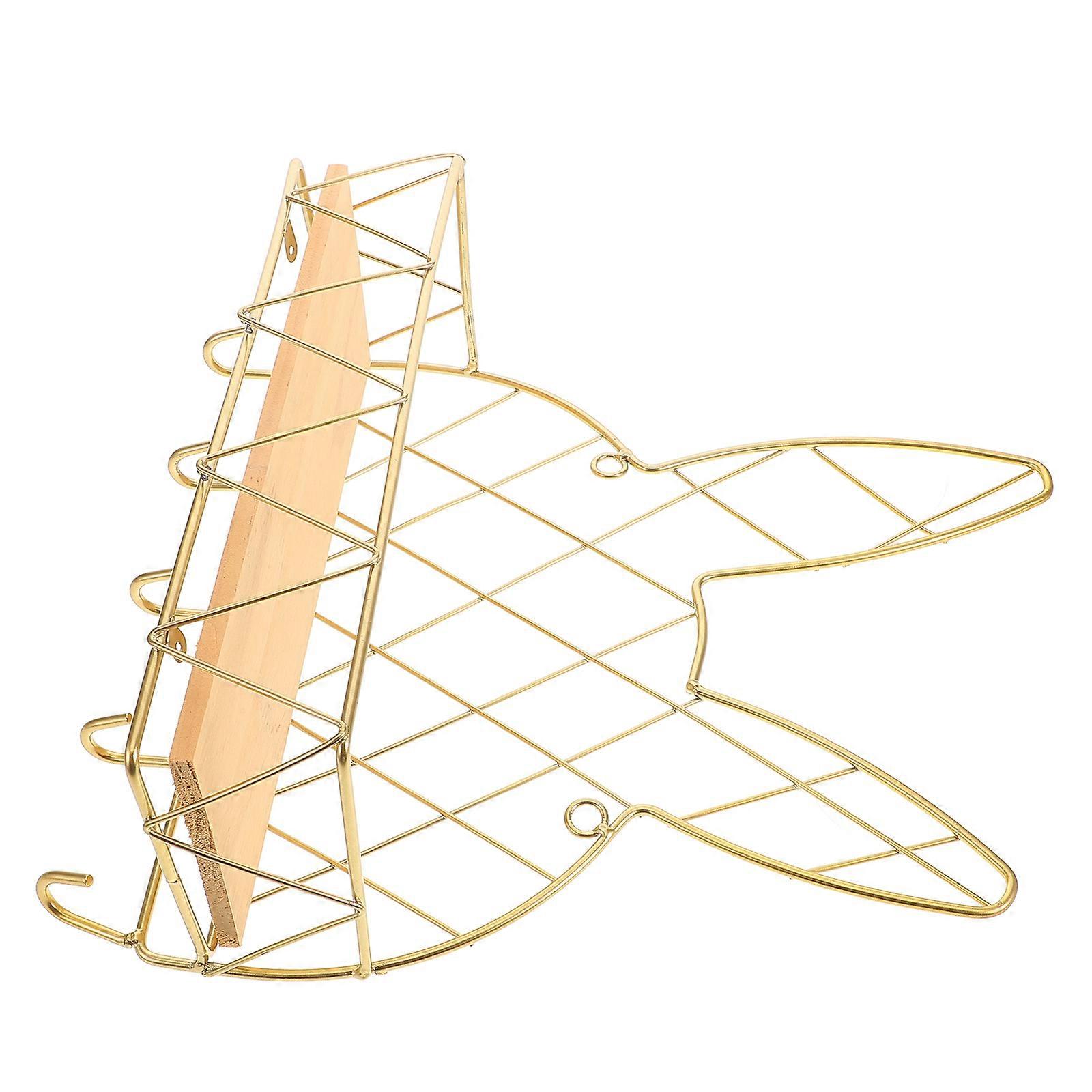 Storage Shelf with Hooks for Bathroom Wall Mounted Storage Rack