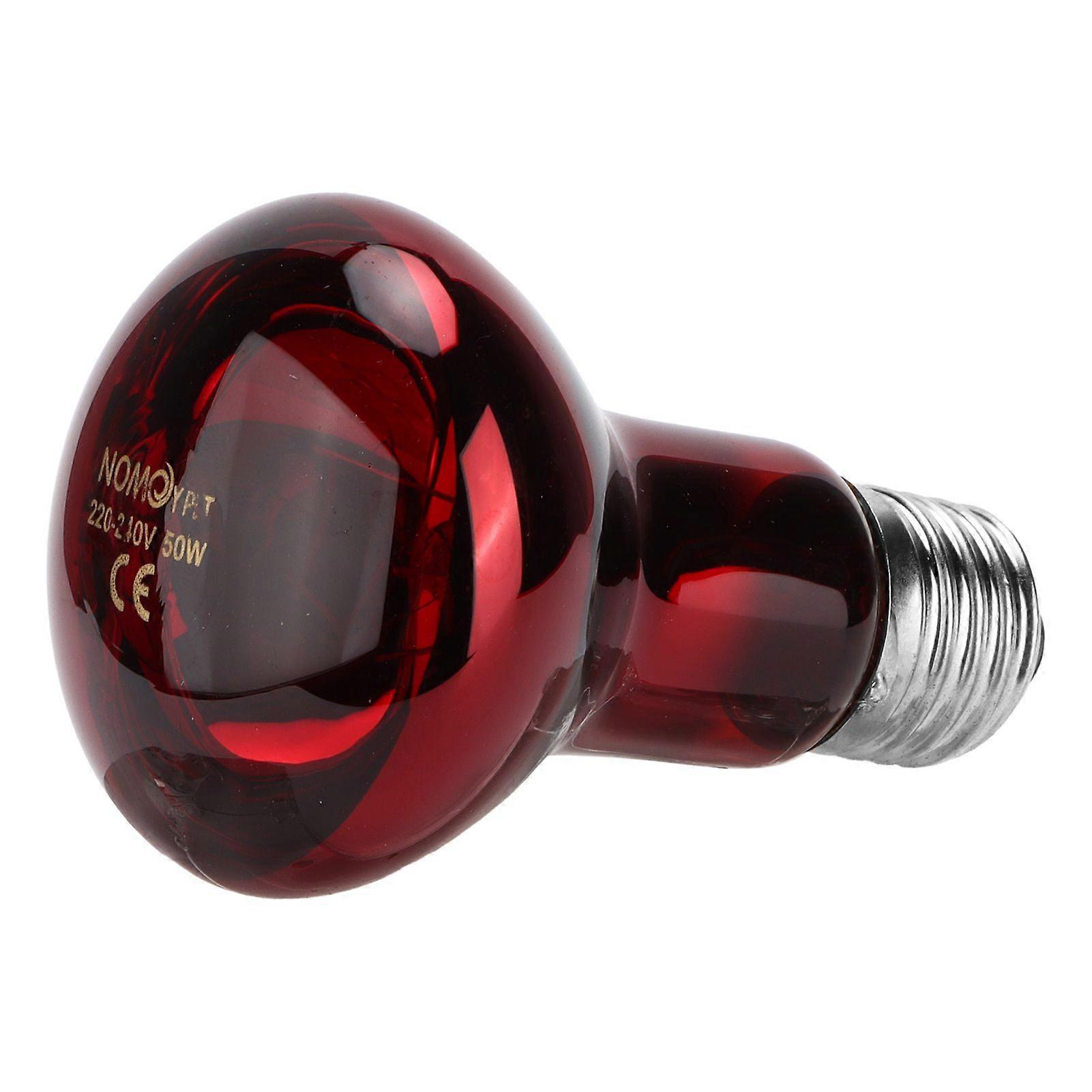 Reptile Infrared Heating Lamp Infrared UVA Heat Lamp Bulb with NickelPlated Socket for Reptiles 220240V