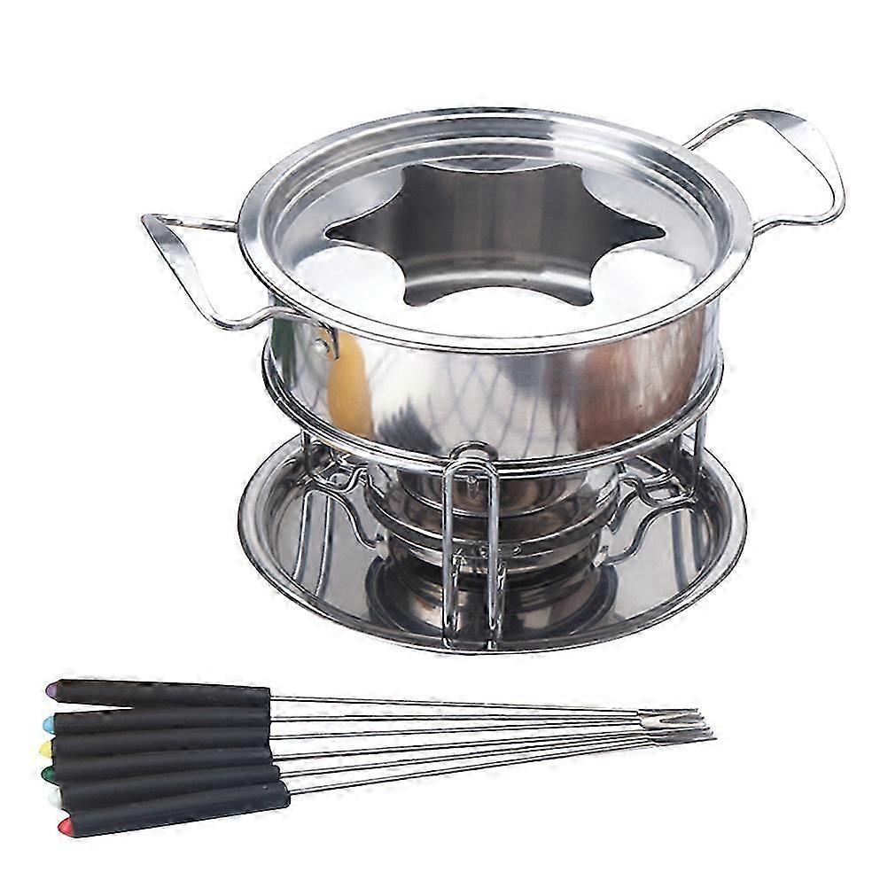 cheese fondue set 10-piece 25x20x20cm gleaming for parties