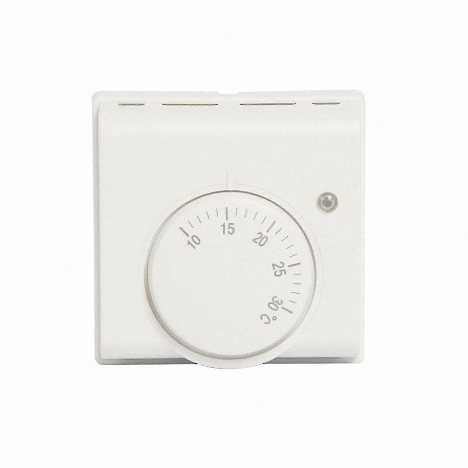 White Mechanical Thermostat for Central Heating Room Temperature Control Replacement