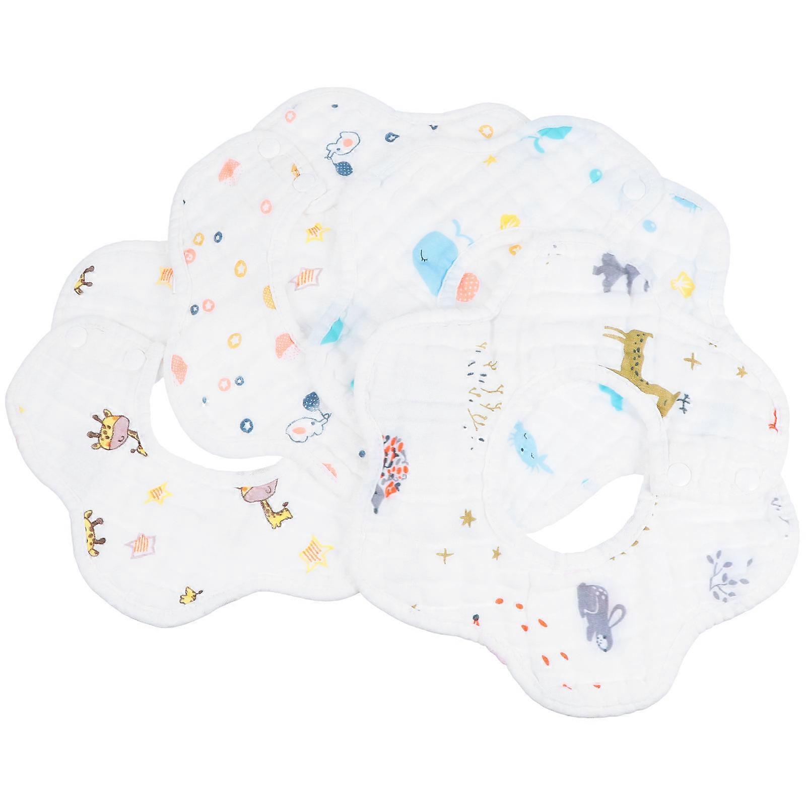 Baby Bib Cotton Drool Towel for Baby Use 4Pcs Assorted Colors