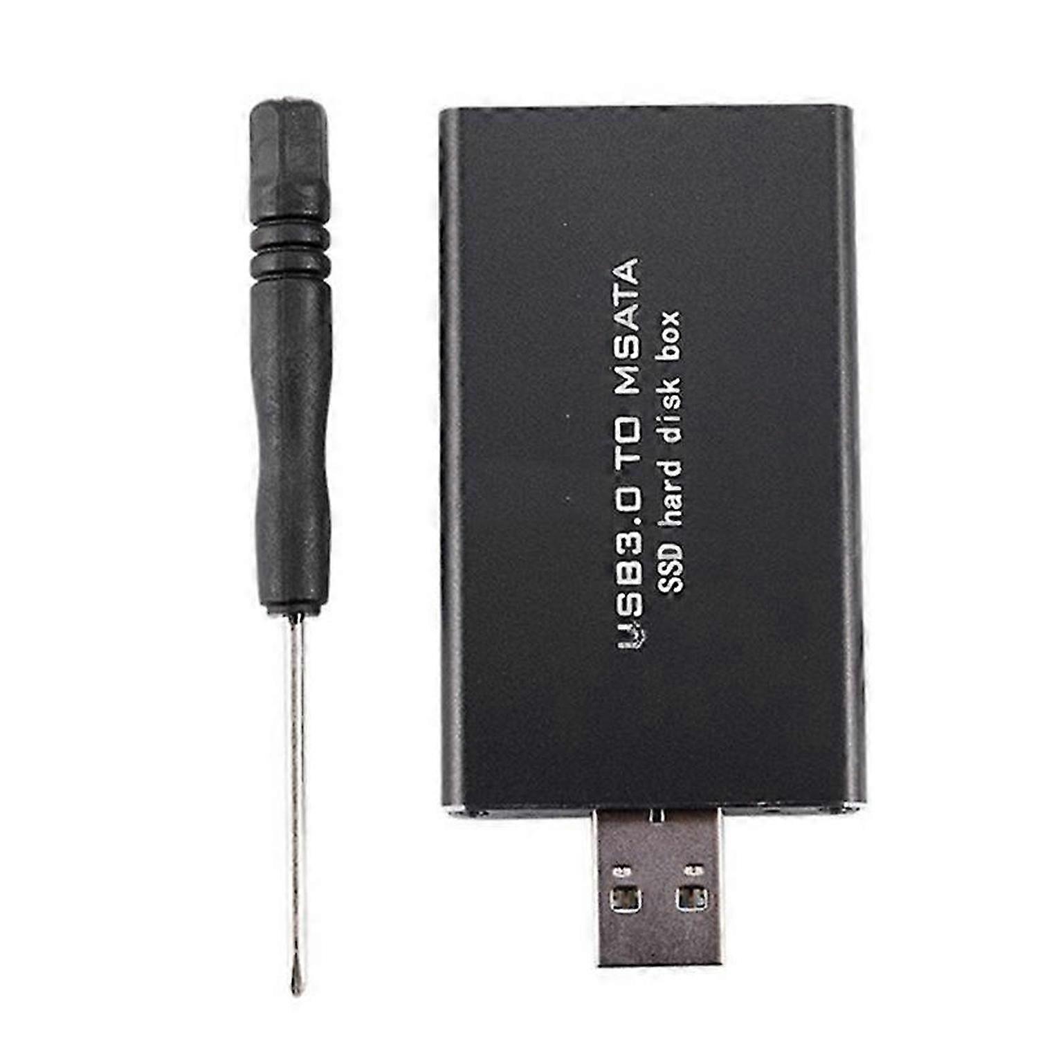 MSATA to USB USB 3.0 to MSATA SSD Enclosure USB3.0 to MSATA Case Hard Disk Adapter M2 SSD External H