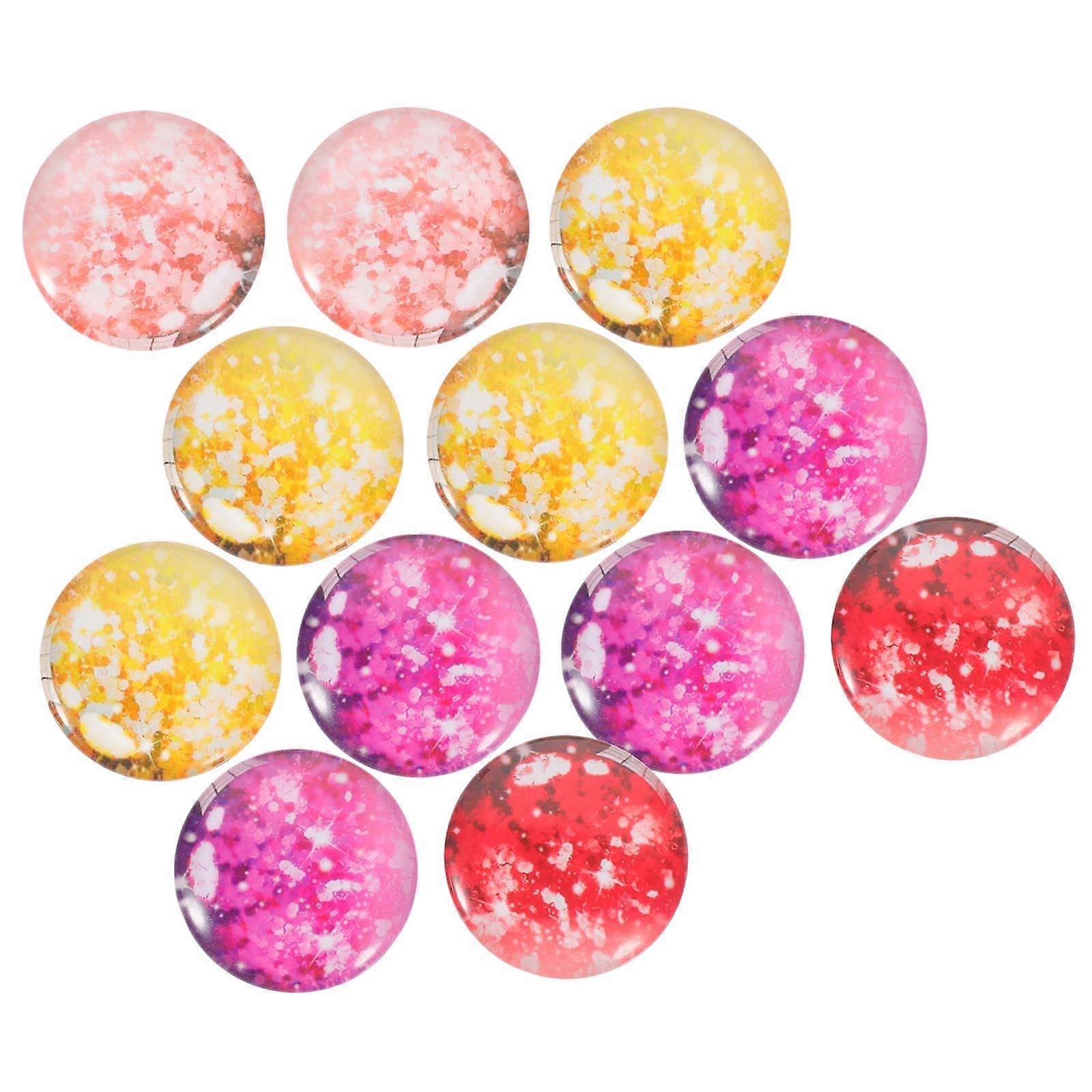 Glass Cabochons DIY Jewelry Making with 12Pcs Multi-Use Gemstone Patches