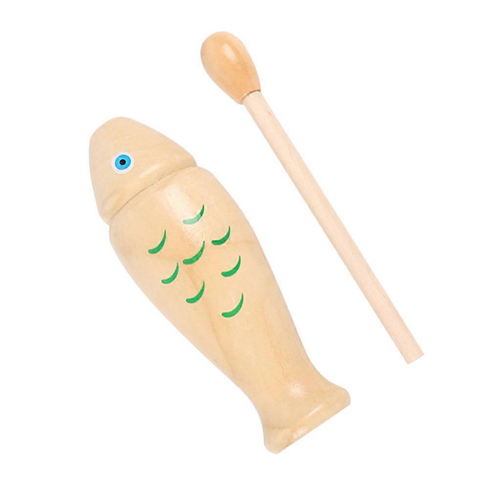 Wooden Fish Instrument Wood Percussion Instruments Music Teaching Tools 1Set