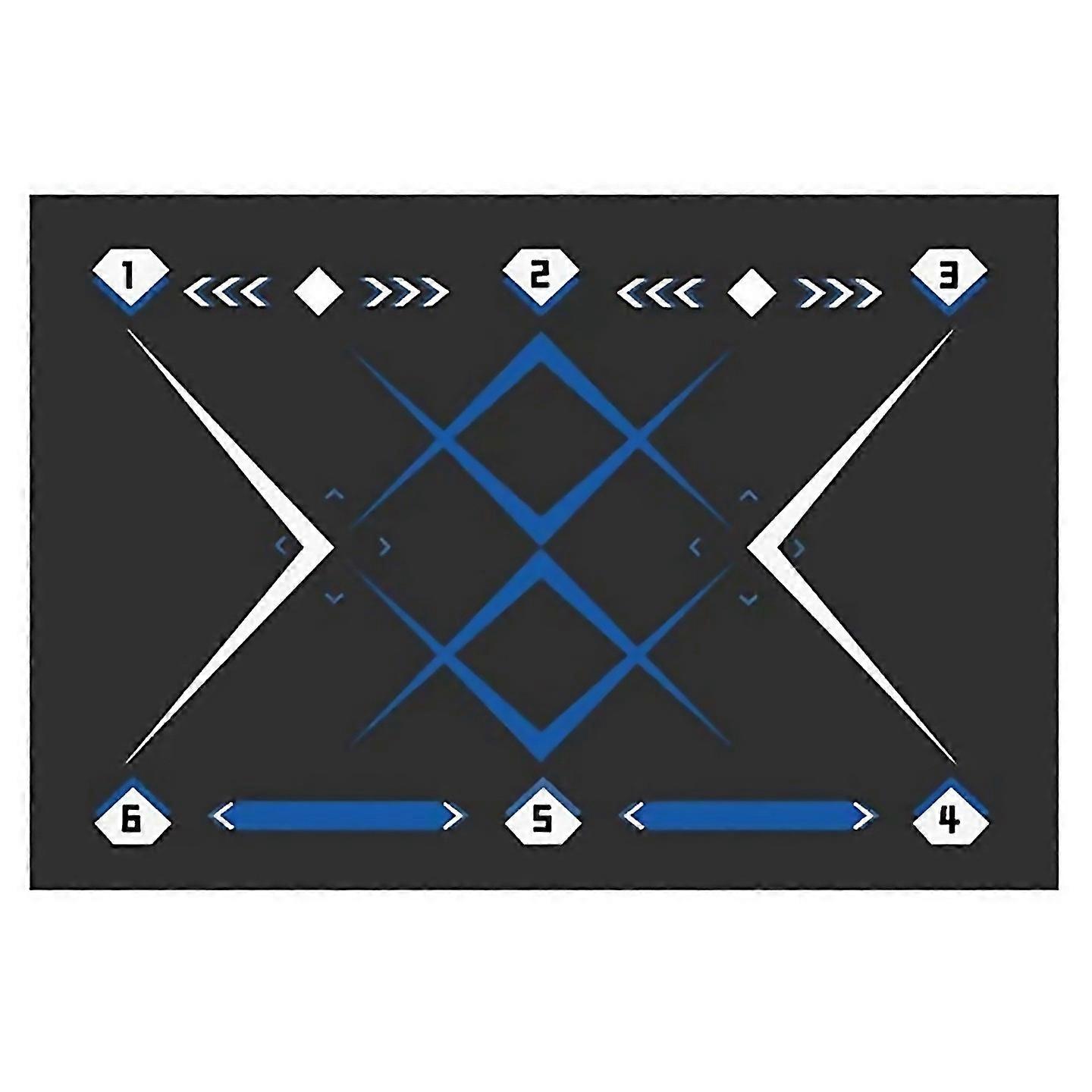 For Football Training Mat Nonslip Foldable Ball Training Mat Gray