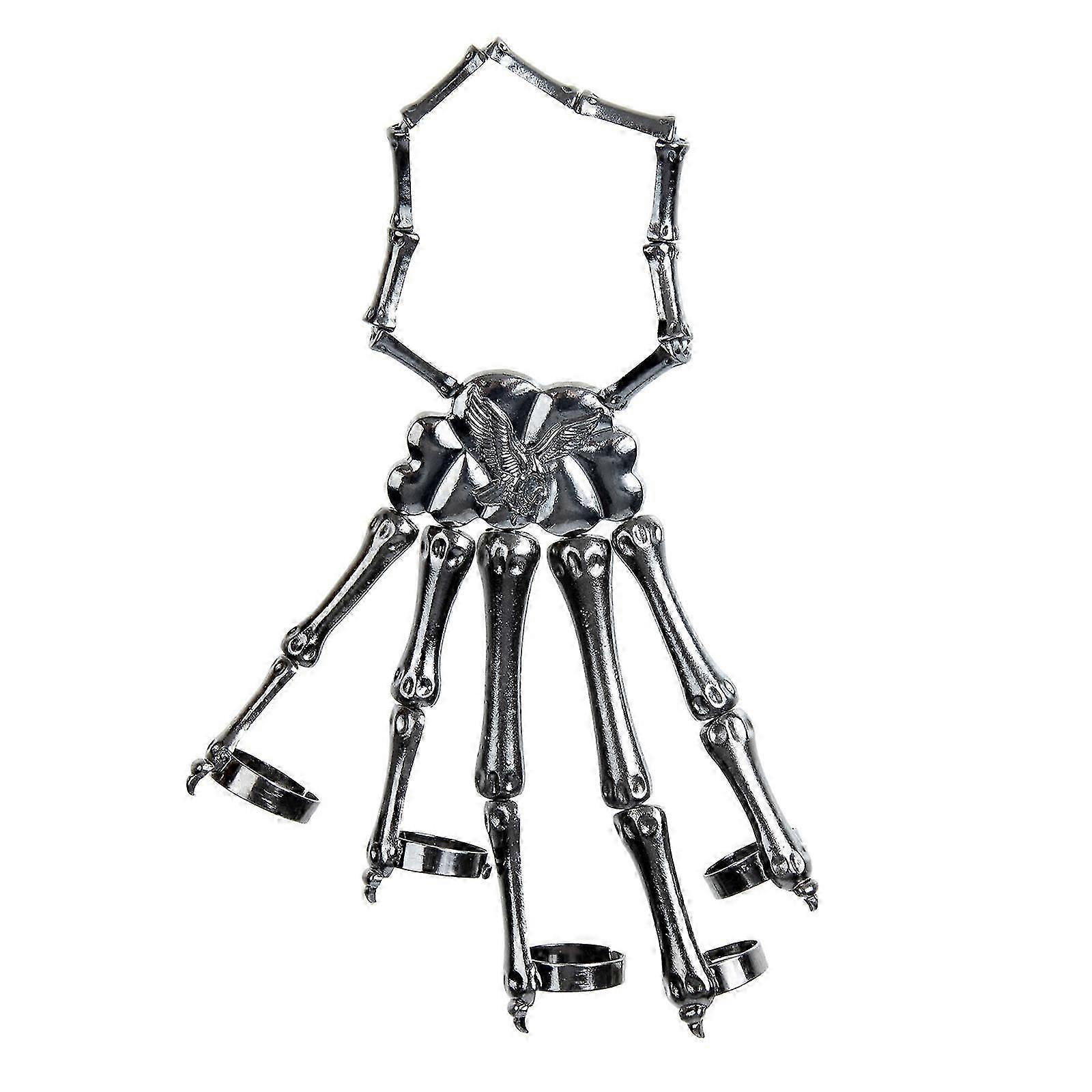 skeleton hand bangle punk design for halloween