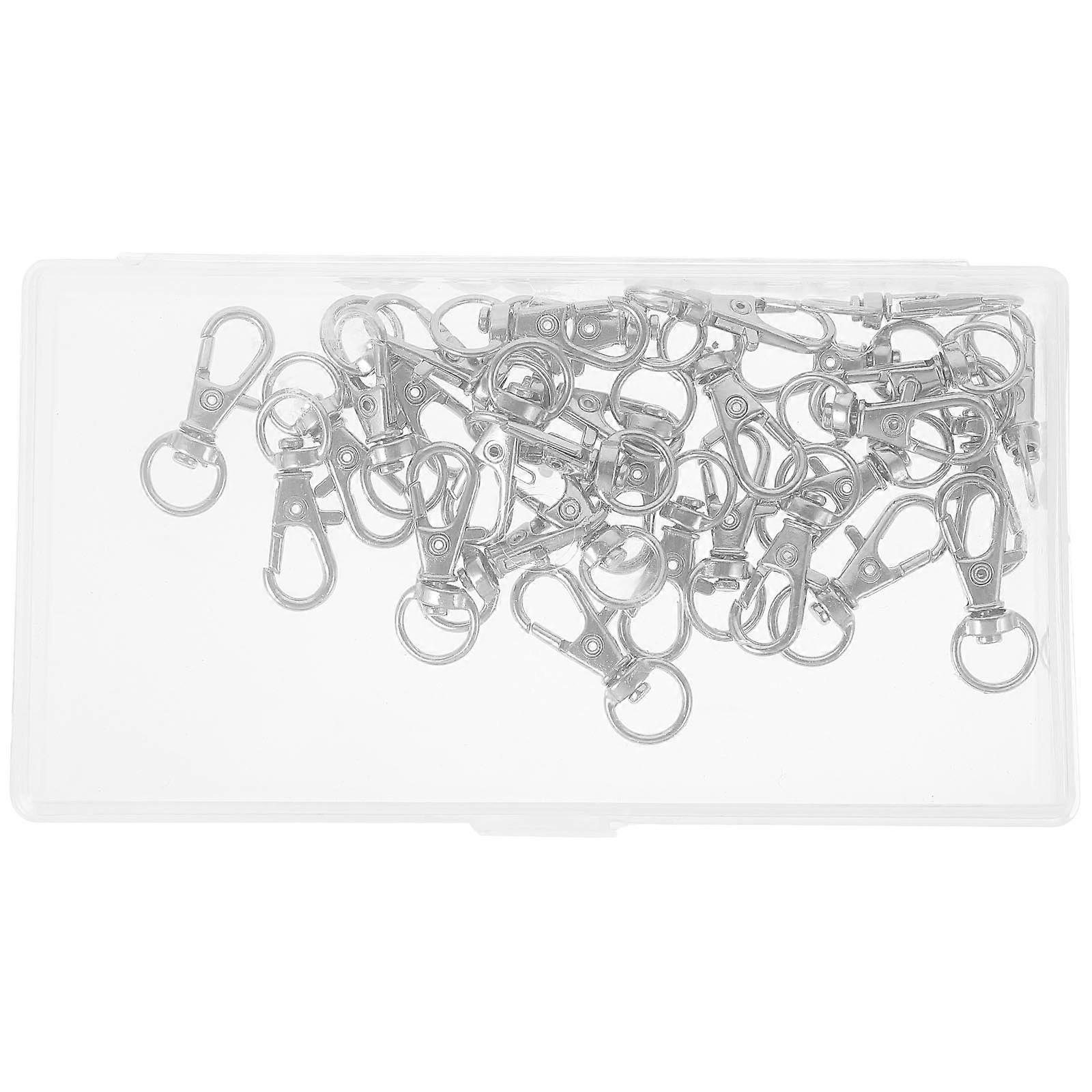 Key Chain Hook Lobster Clasp for Crafts 30Pcs Metal Swivel Snap Hooks
