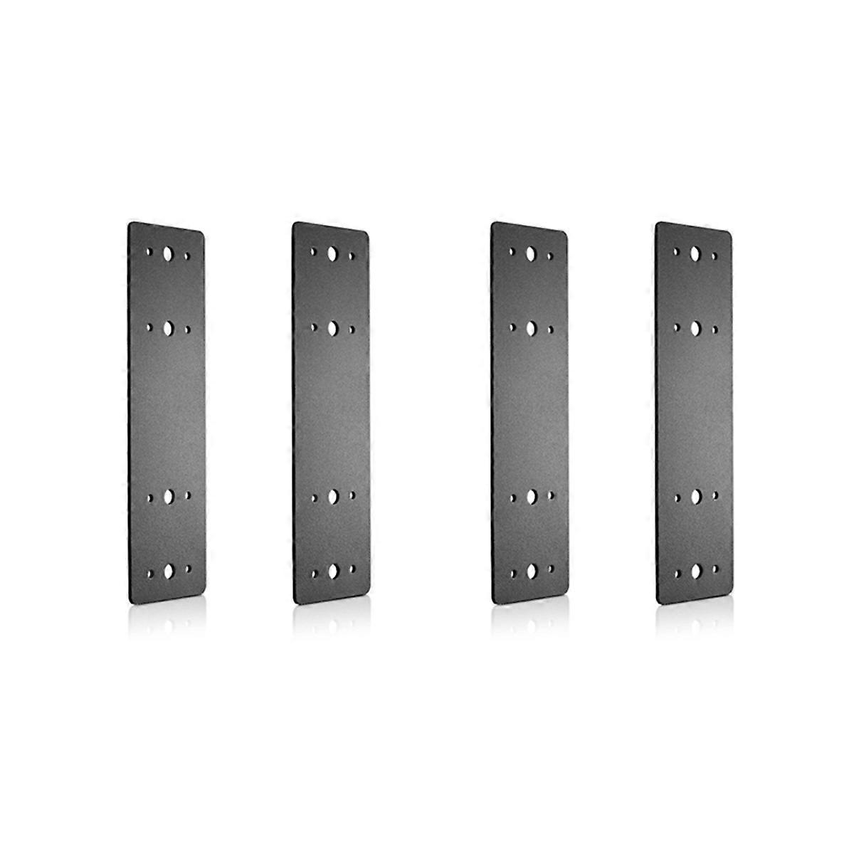 Post to Beam Connectors 4PCS, Mending Plate I Shape Bracket, Black