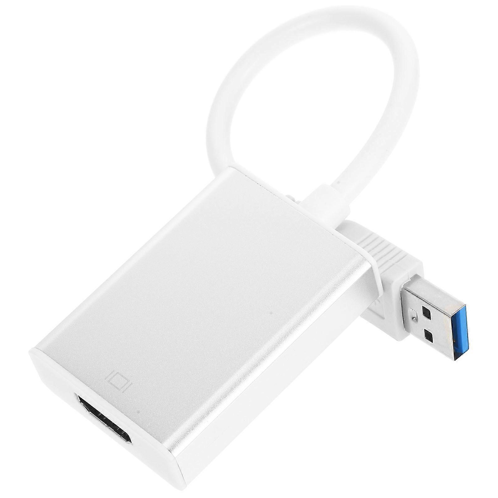 Usb3.0 to Adapter Cable for Video Output Function 3Pcs Silver Set