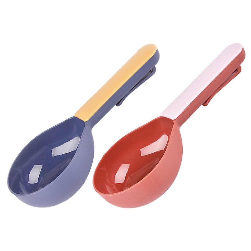 Assorted Color Pet Food Scoops 4 Pcs Mini For Feeding Dogs Cats ABS Material For Food Scooping