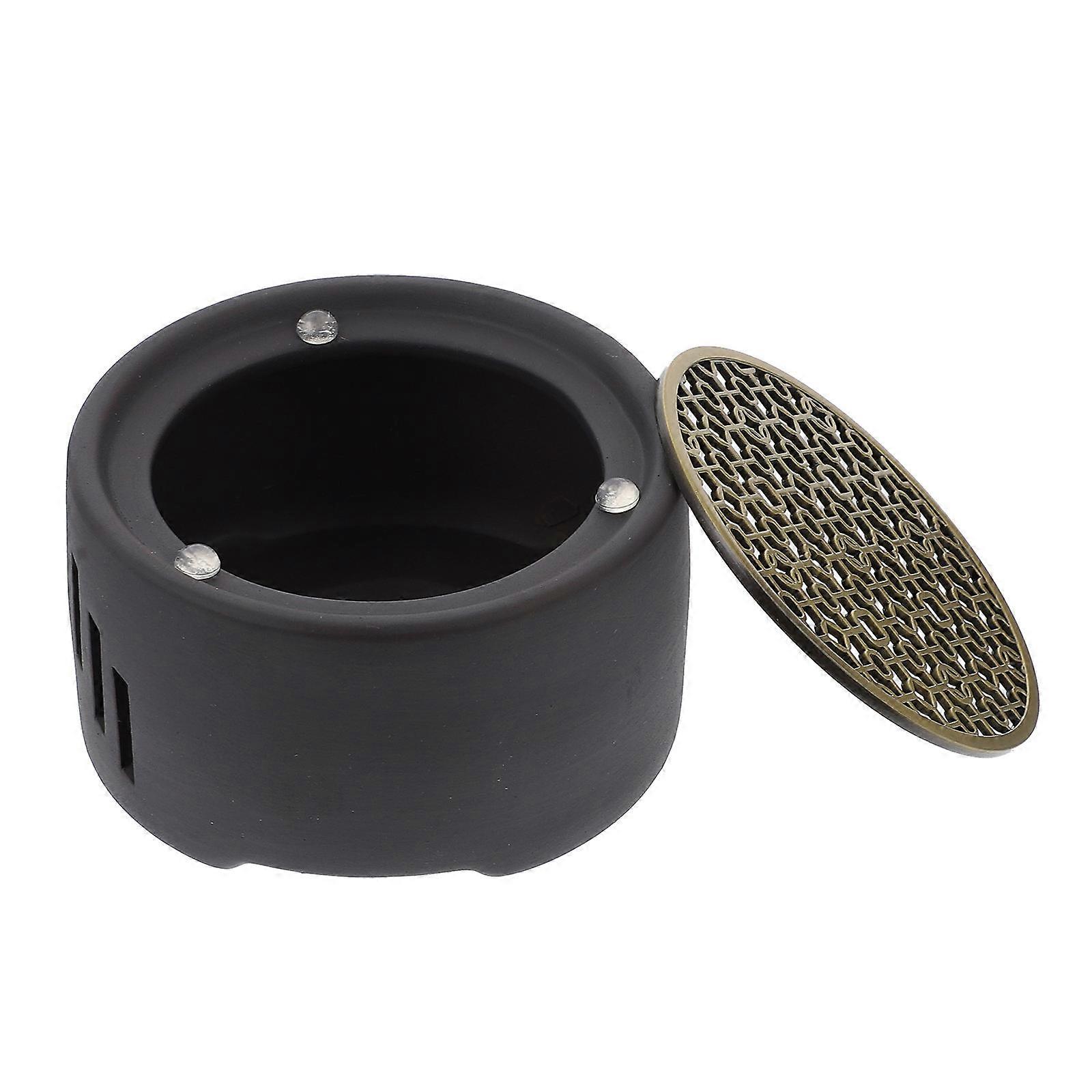 2Pcs Ceramic Tea Heater for Home Use Teapot Warmer Without Candle
