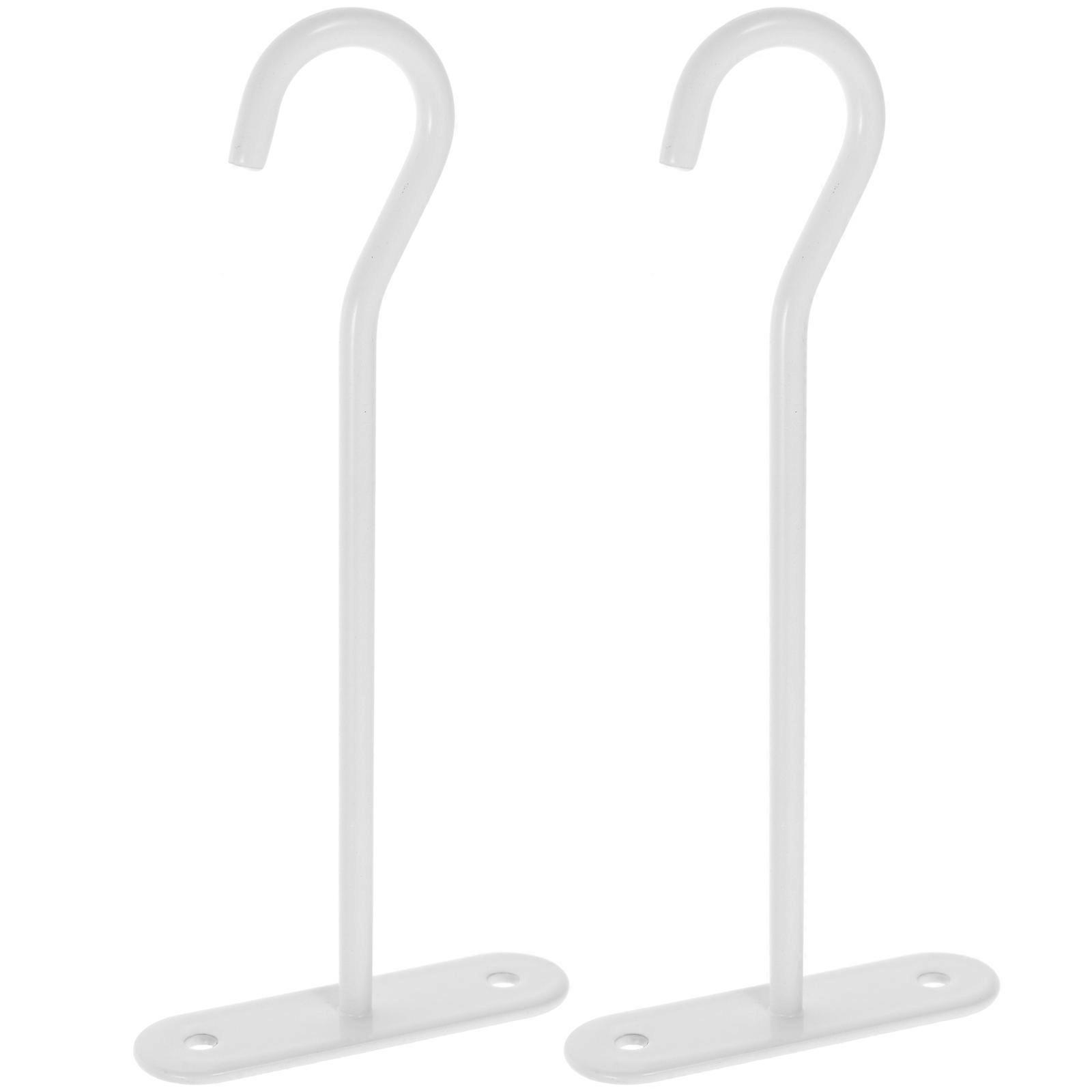 Hanging Plants Ceiling Hooks 8 Sets White Metal With Durable Design For Outdoor Decoration