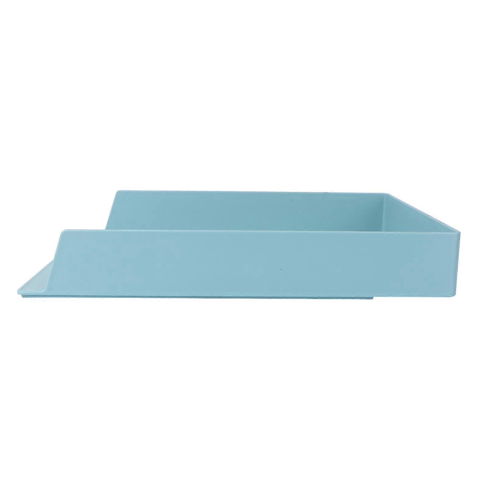Rectangular Plastic Storage Container 32.50X24.00X5.00cm For Office Home Organization 1Pcs