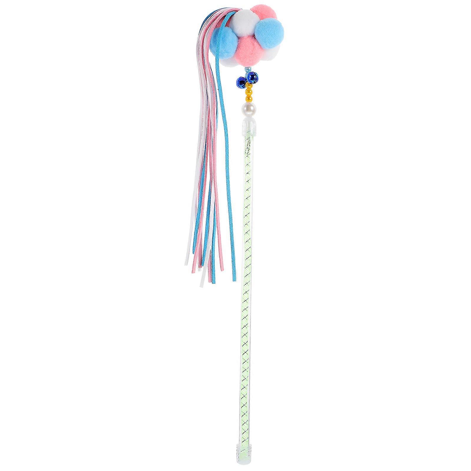 Funny Cat Wand Tease Stick 2Pcs Ideal For Pet Interaction With A Bell Design For Indoor Play