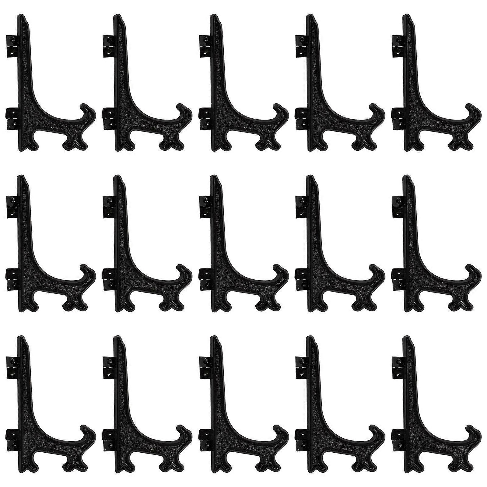 Plate Holders Plastic Easel Display Stand for Storage 48Pcs