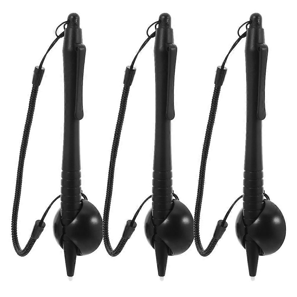 Touch Pen Hard Tip Pen for Resistive Screen Devices 6Pcs with Spring Rope and Base