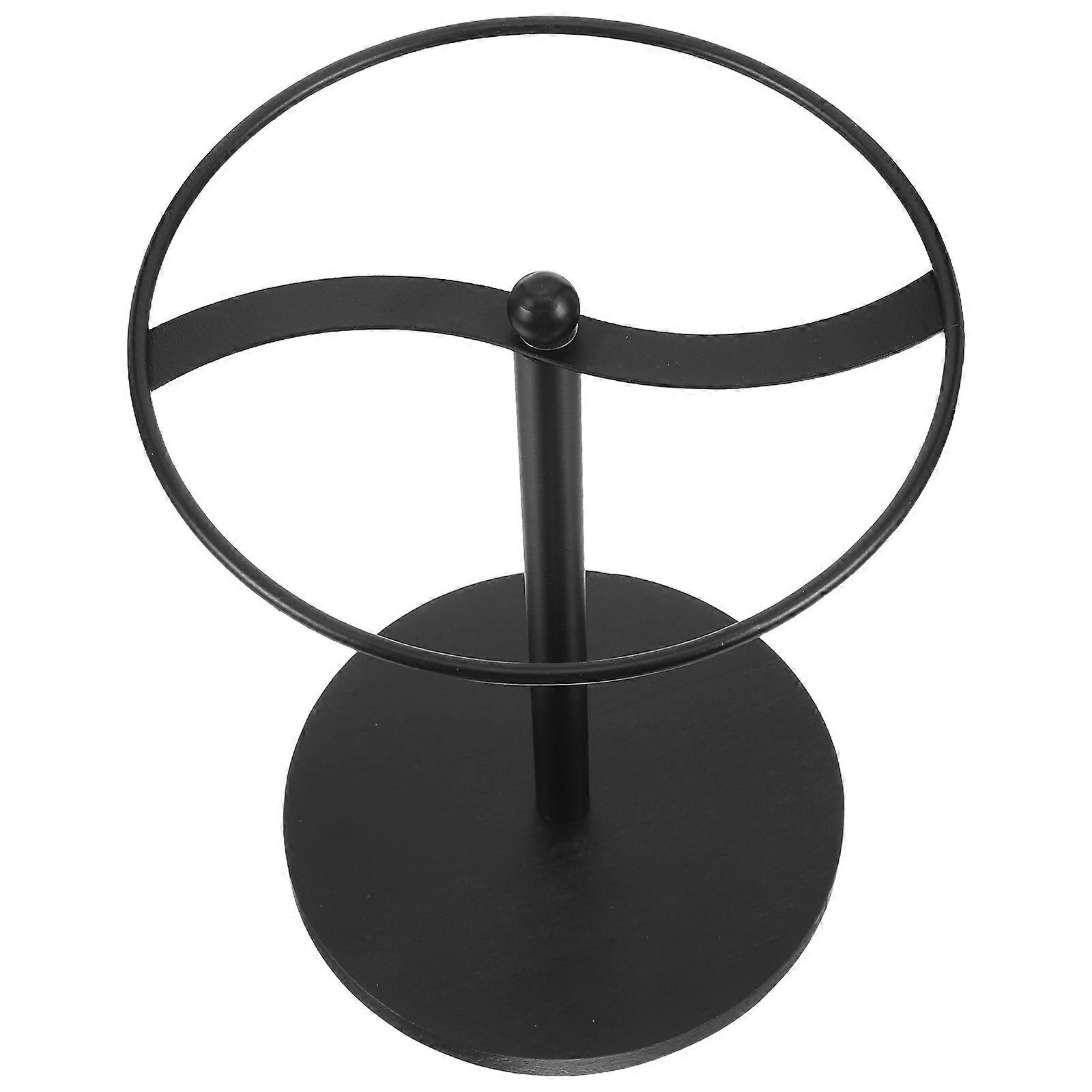 3Pcs Sunglasses Display Rack In Timeless Design With Black Carbon Steel Frame And Wood Base Perfect For Dresser And Desk Organization